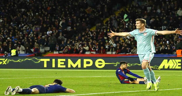 موقع العرب المغربية : أتليتكو مدريد يقلب الطاولة على برشلونة ويقتنص صدارة الدوري الإسباني