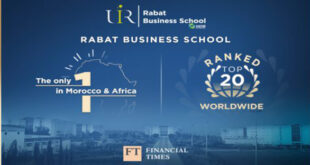 الجامعة الدولية للرباط : مدرسة الرباط لإدارة الأعمال تدخل قائمة أفضل 20 جامعة في العالم ضمن تصنيف “فاينانشال تايمز” لسنة 2025