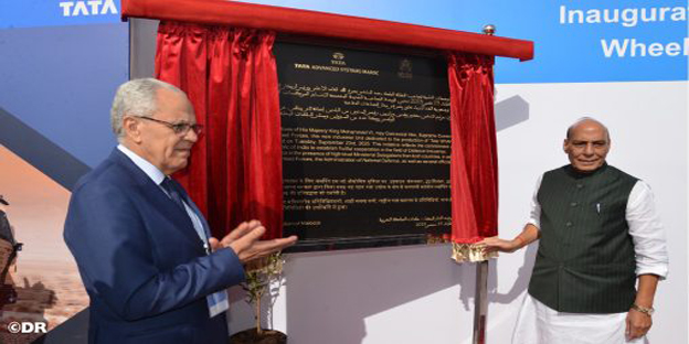 Inauguration à Berrechid de l’usine de fabrication des véhicules blindés de combat WhAP 8×8